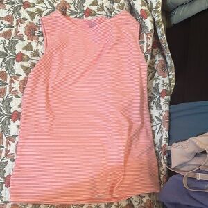 Croft & Barrow Pink Striped Classic Tank